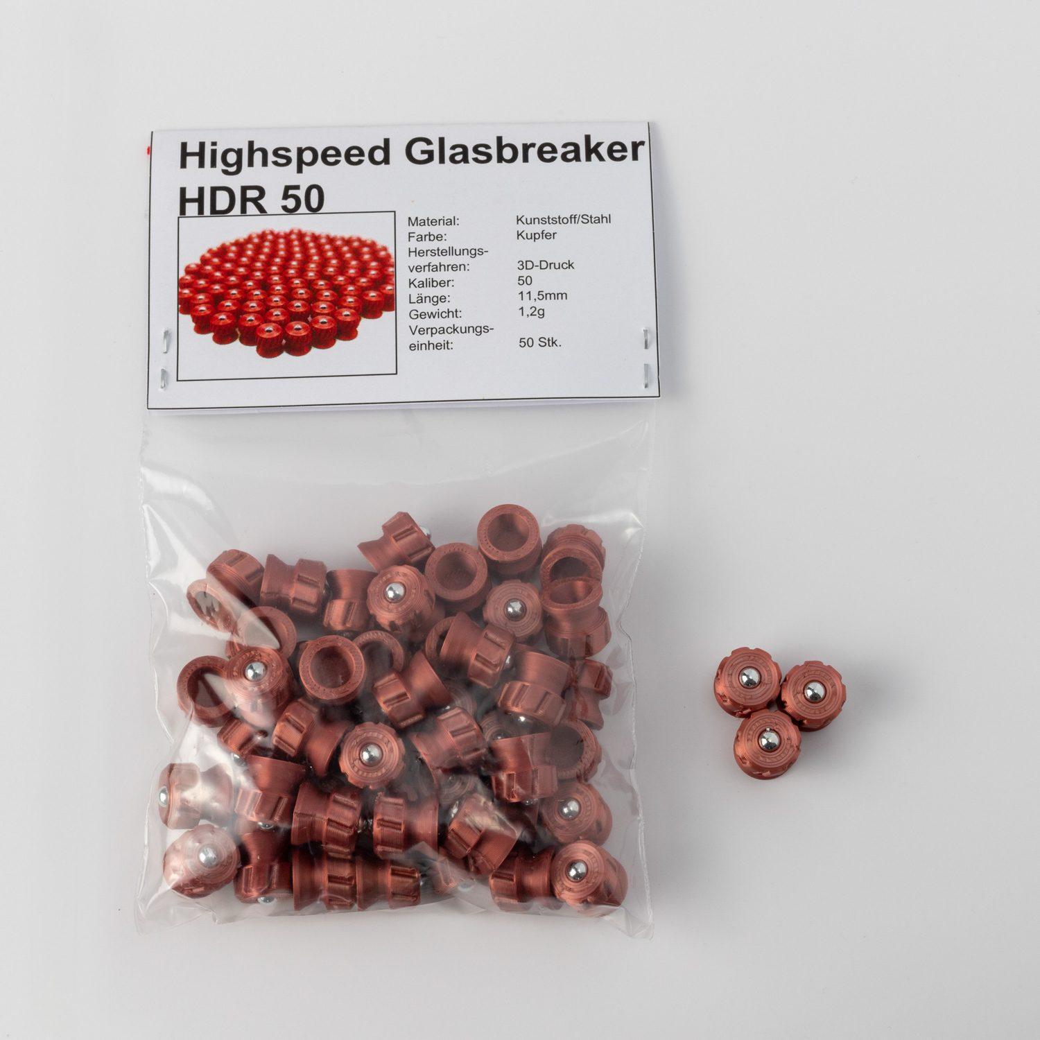 50x Highspeed Glasbreaker HDR 50 BB Munition | TR 50 BB Munition | Kaliber 50 - immagine 3